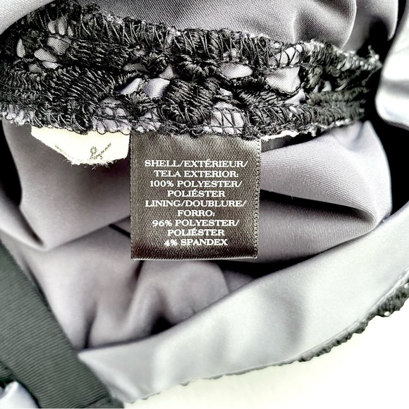 Vintage Ann Taylor Petite Elegant Black Lace Pencil Skirt - Picture 8 of 9